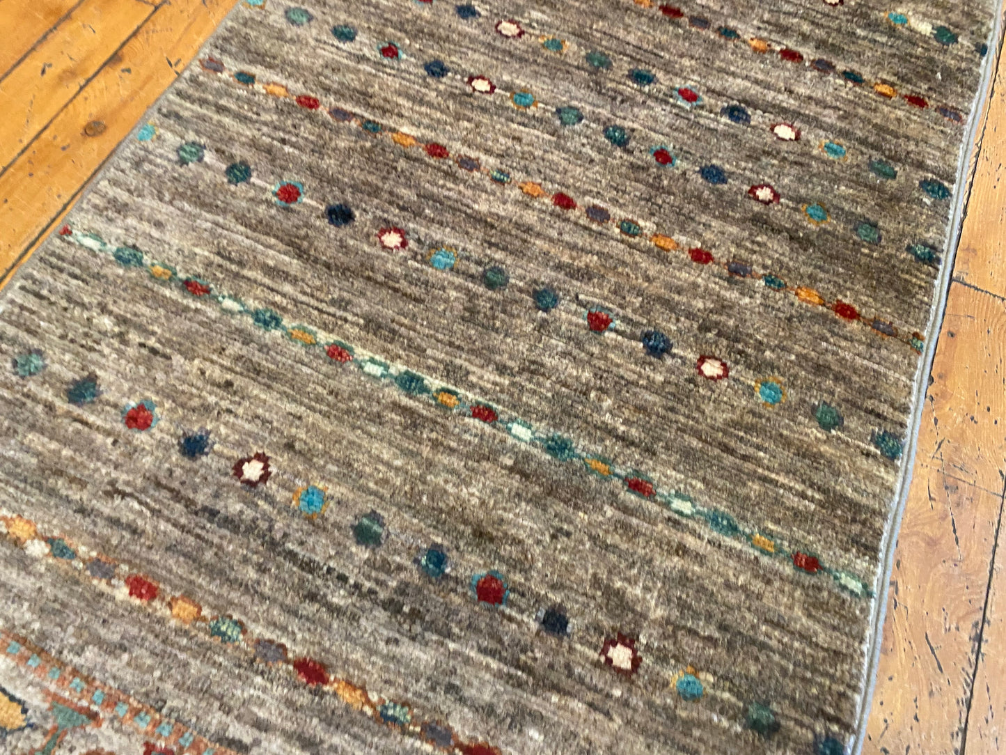 Authentic Anatolian Runner – Handmade Wool Rug with Tribal Patterns 2x7ft