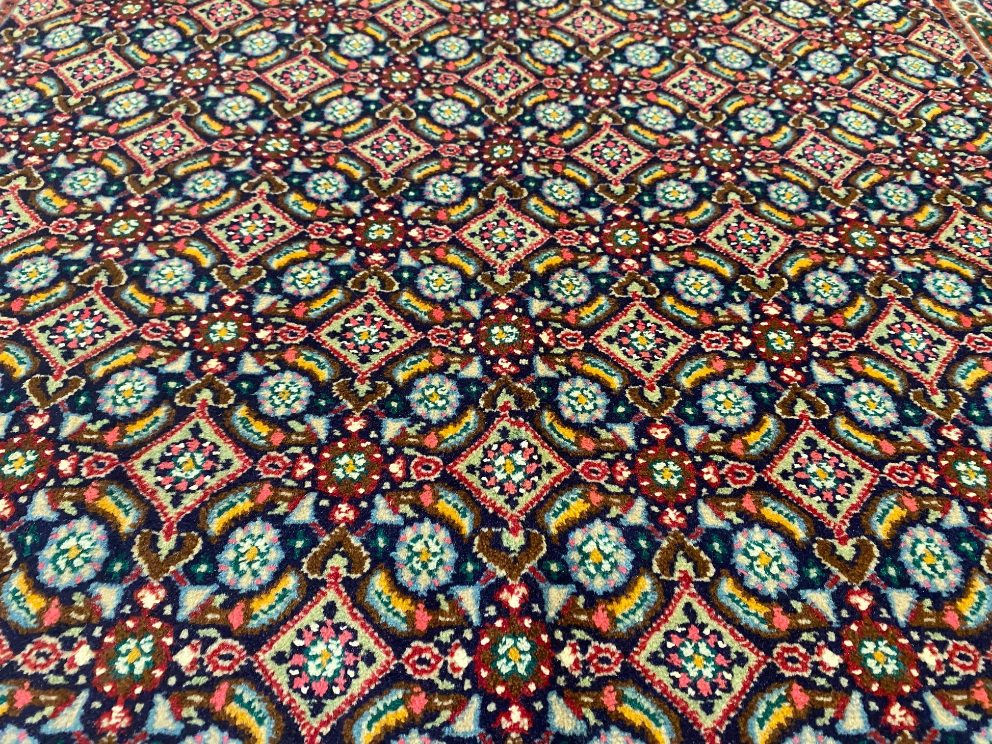 Hereke Square Rug 4x4 ft - Handwoven Turkish Carpet Premium Quality Cappadocia Rug Collection