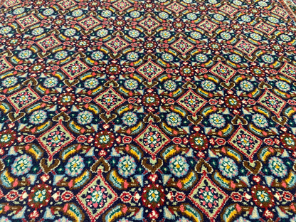 Hereke Square Rug 4x4 ft - Handwoven Turkish Carpet Premium Quality Cappadocia Rug Collection
