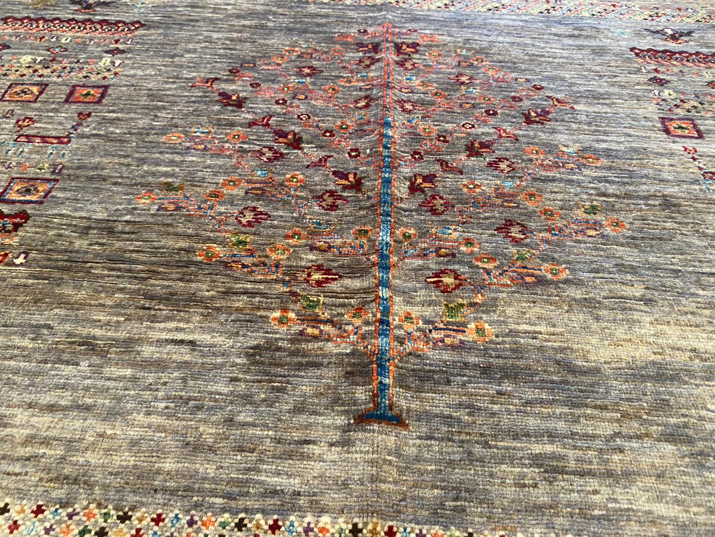 Gabbeh Rug 4x6 ft - Handwoven Wool Tribal Carpet 127x186cm Cappadocia Rug Collection