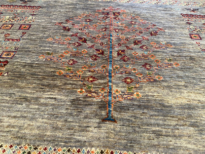 Gabbeh Rug 4x6 ft - Handwoven Wool Tribal Carpet 127x186cm Cappadocia Rug Collection