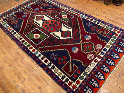 Cappadocia Antique Area Rug 4x8 ft - Handmade Turkish Vintage Rug