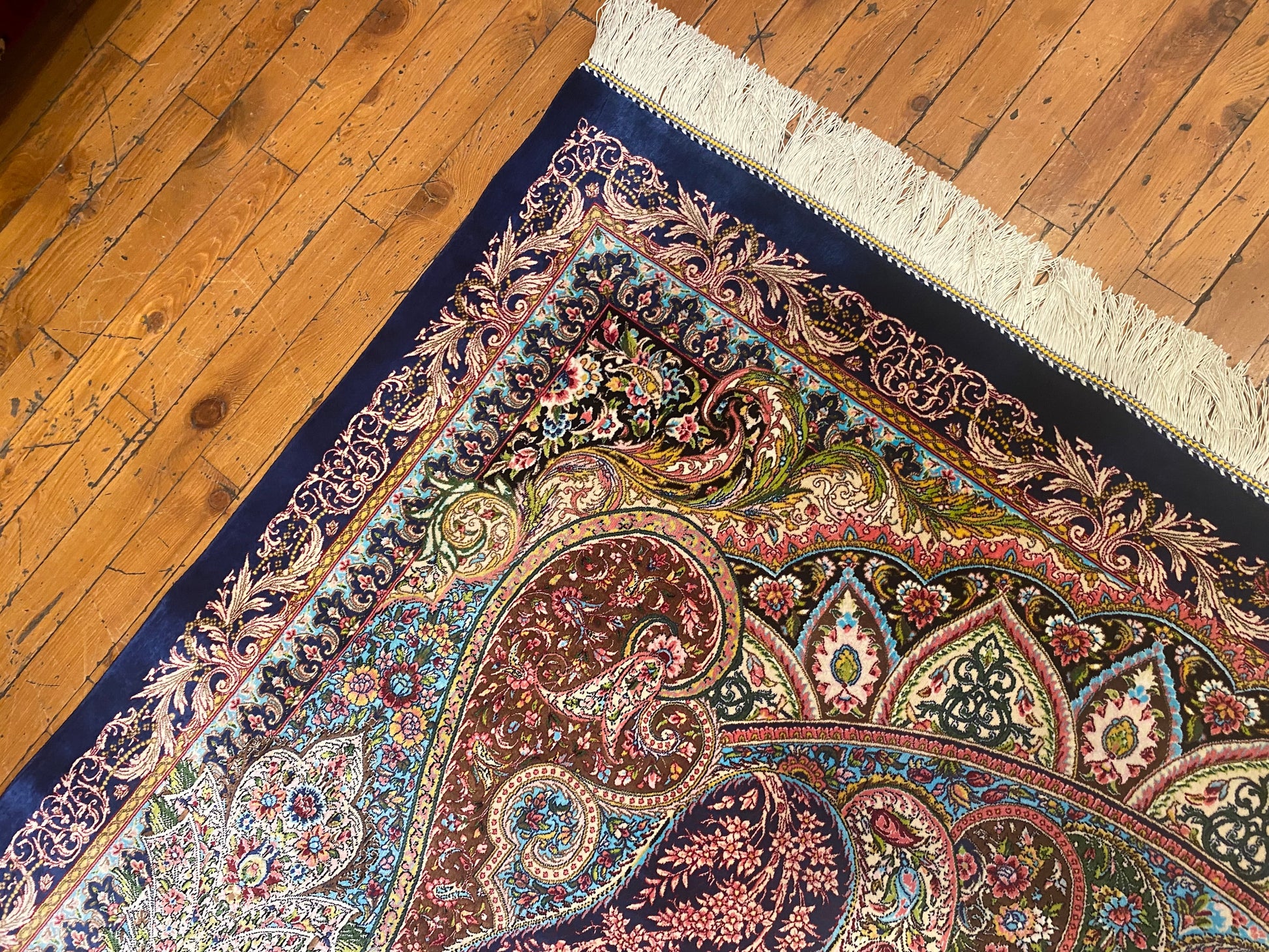 Luxury Turkish Silk Area Rug 4x8 ft - ADN Cappadocia Rug Collection