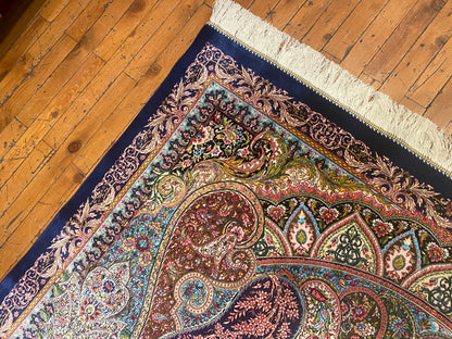 Luxury Turkish Silk Area Rug 4x8 ft - ADN Cappadocia Rug Collection