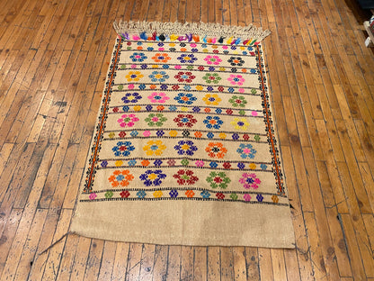 Turkish Handmade Cicim 3”x4” Cappadocia Rug Collection