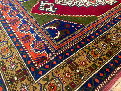 Cappadocia Antique Rug 4x6 ft - Handmade Turkish Vintage Wool Rug