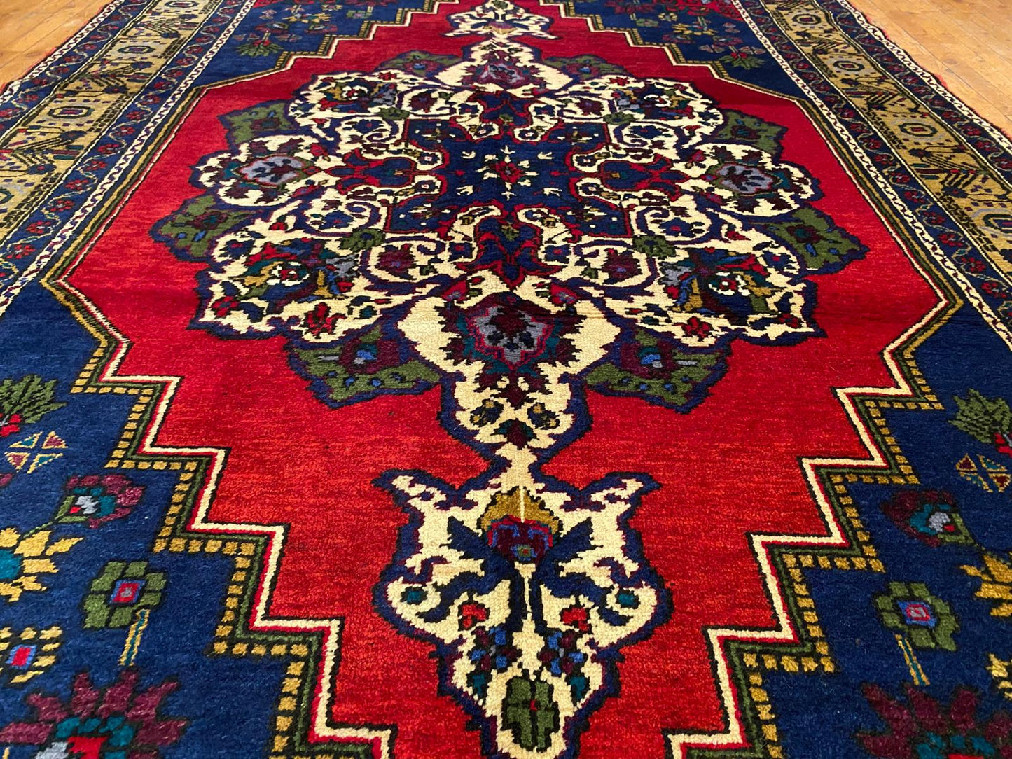 Handmade Cappadocia Turkish Rug - Authentic Vintage Area Rug 5'10"x9'10" (180x300cm)
