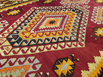 Antique Nomad Area Handmade Kilim Rug Cappadocia Rug Collection