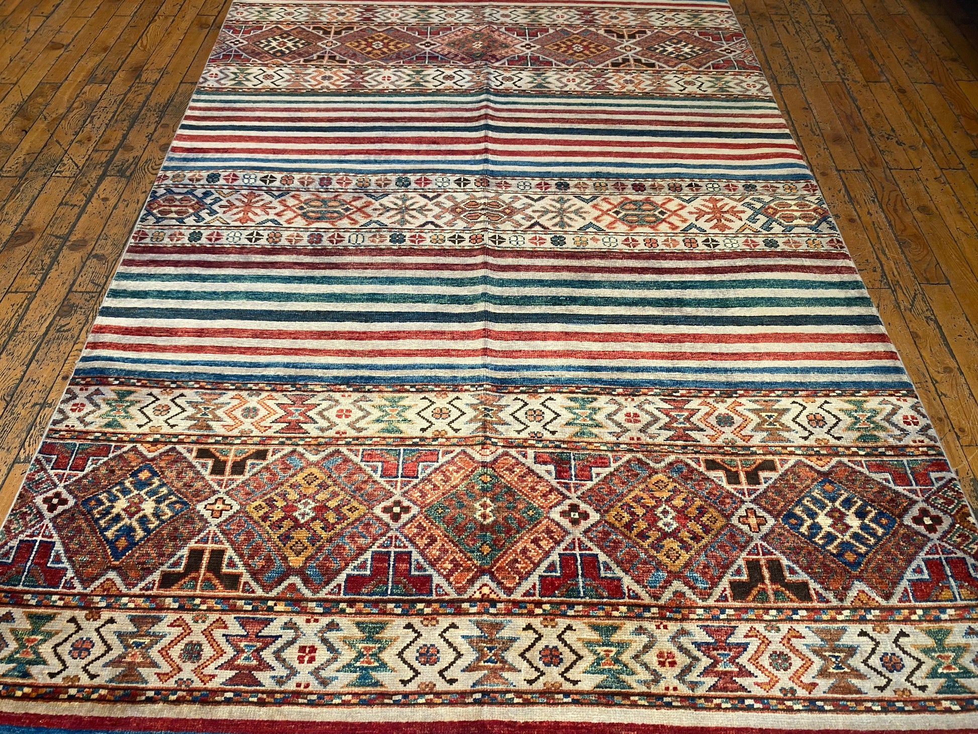 Stripe Pattern Luxury Carpet 4x6 ft | Premium Hand-Woven Area Rug Cappadocia Rug Collection