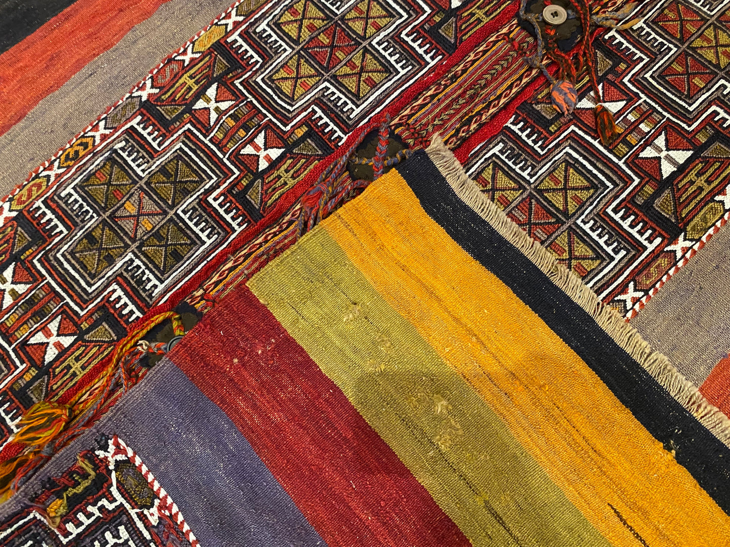 Vintage Turkish Kilim Rug 4"x5" - Handwoven Wool Carpet Cappadocia Rug Collection