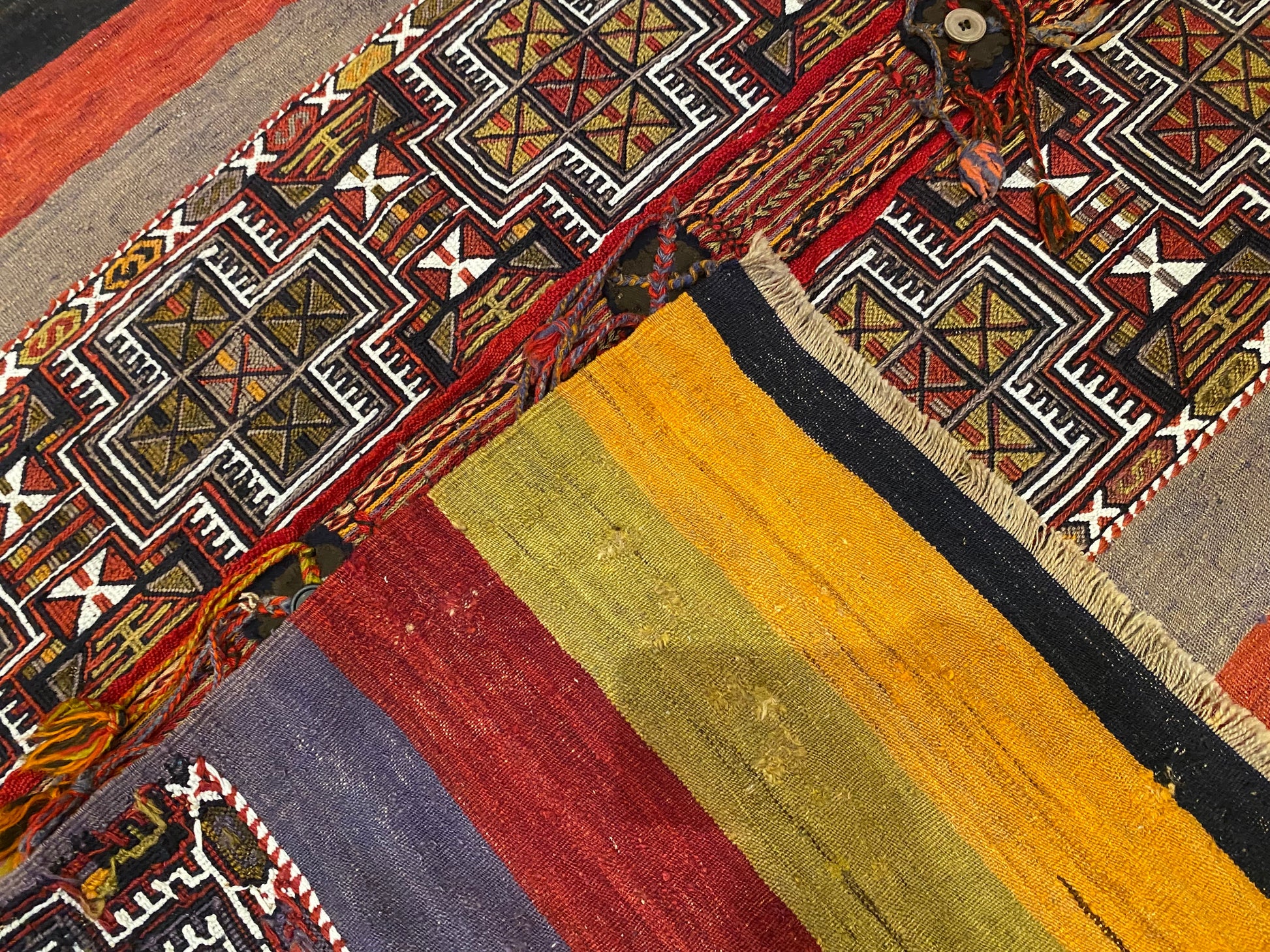 Vintage Turkish Kilim Rug 4"x5" - Handwoven Wool Carpet Cappadocia Rug Collection
