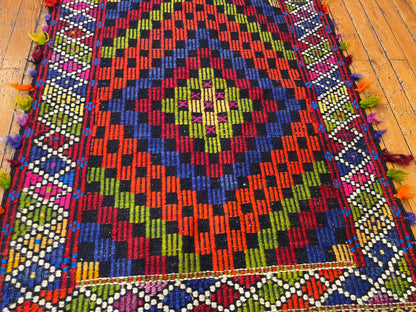 Small Anatolian Turkish Cicim kilim 2”x4” Cappadocia Rug Collection