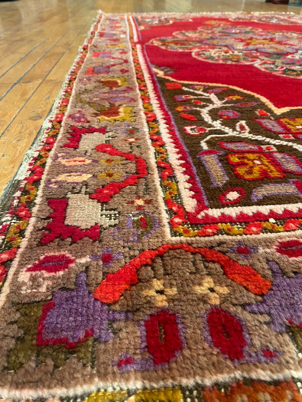 Anatolian Red Turkish Rug Cappadocia Rug Collection