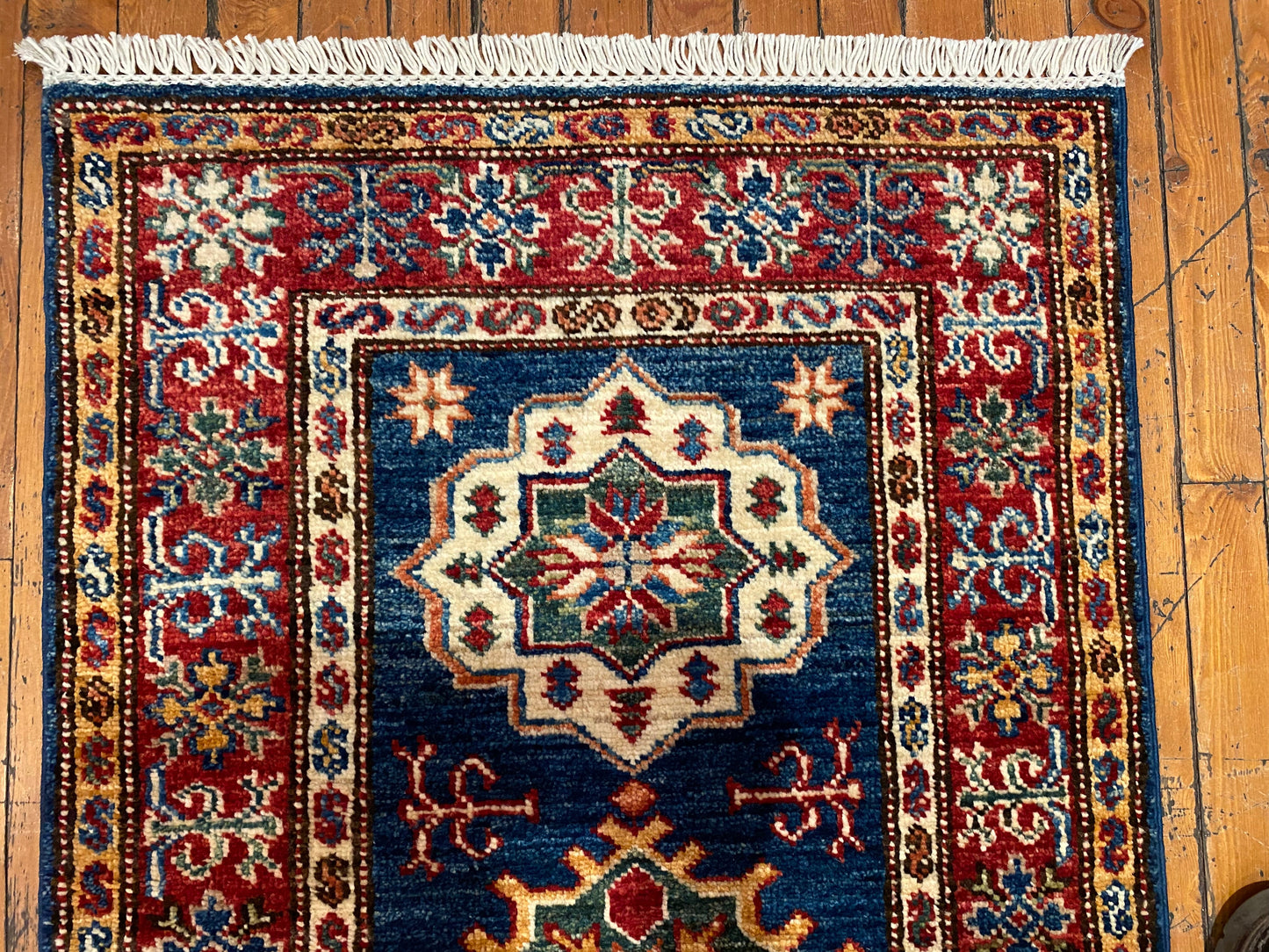 Blue Hallway Handmade Rug 2”x6’5” ADN Cappadocia Rug Collection