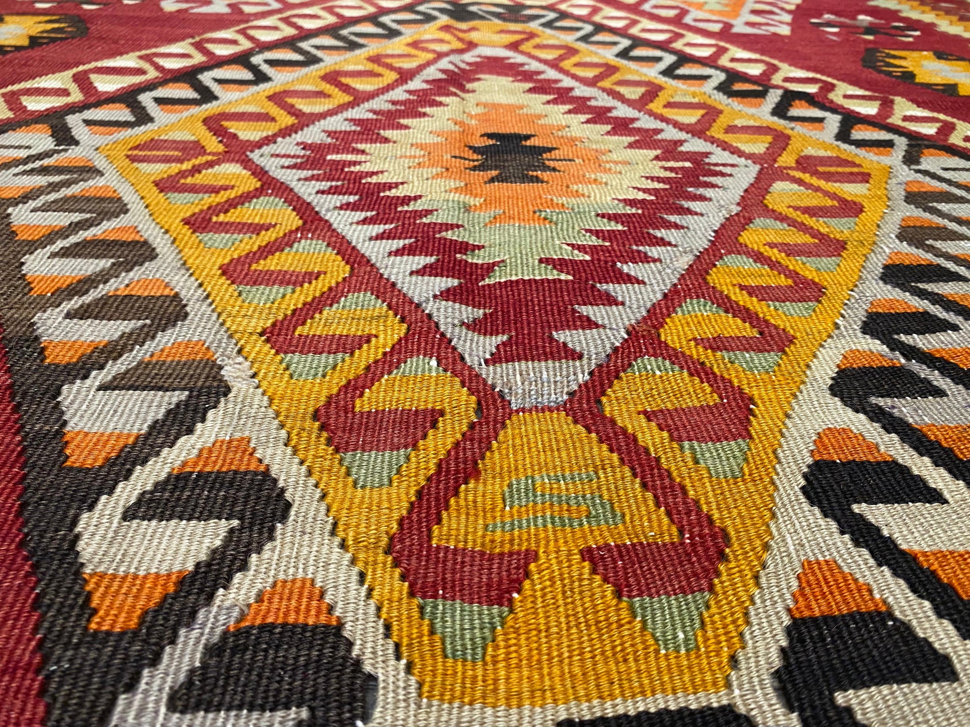 Antique Nomad Area Handmade Kilim Rug Cappadocia Rug Collection