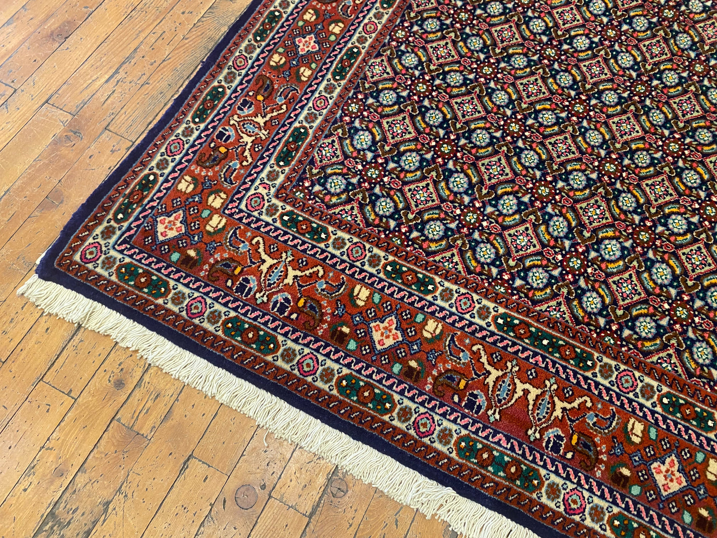 Hereke Square Rug 4x4 ft - Handwoven Turkish Carpet Premium Quality Cappadocia Rug Collection