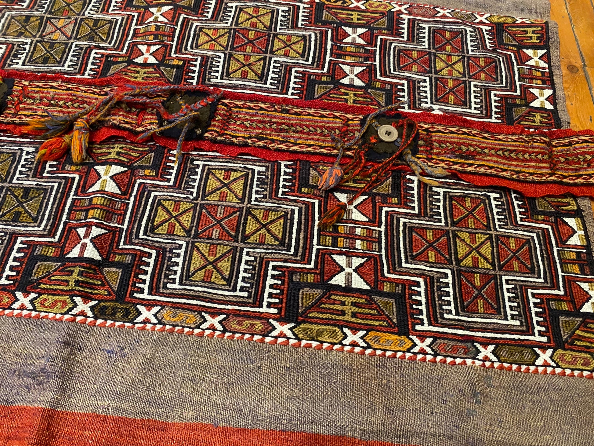 Vintage Turkish Kilim Rug 4"x5" - Handwoven Wool Carpet Cappadocia Rug Collection