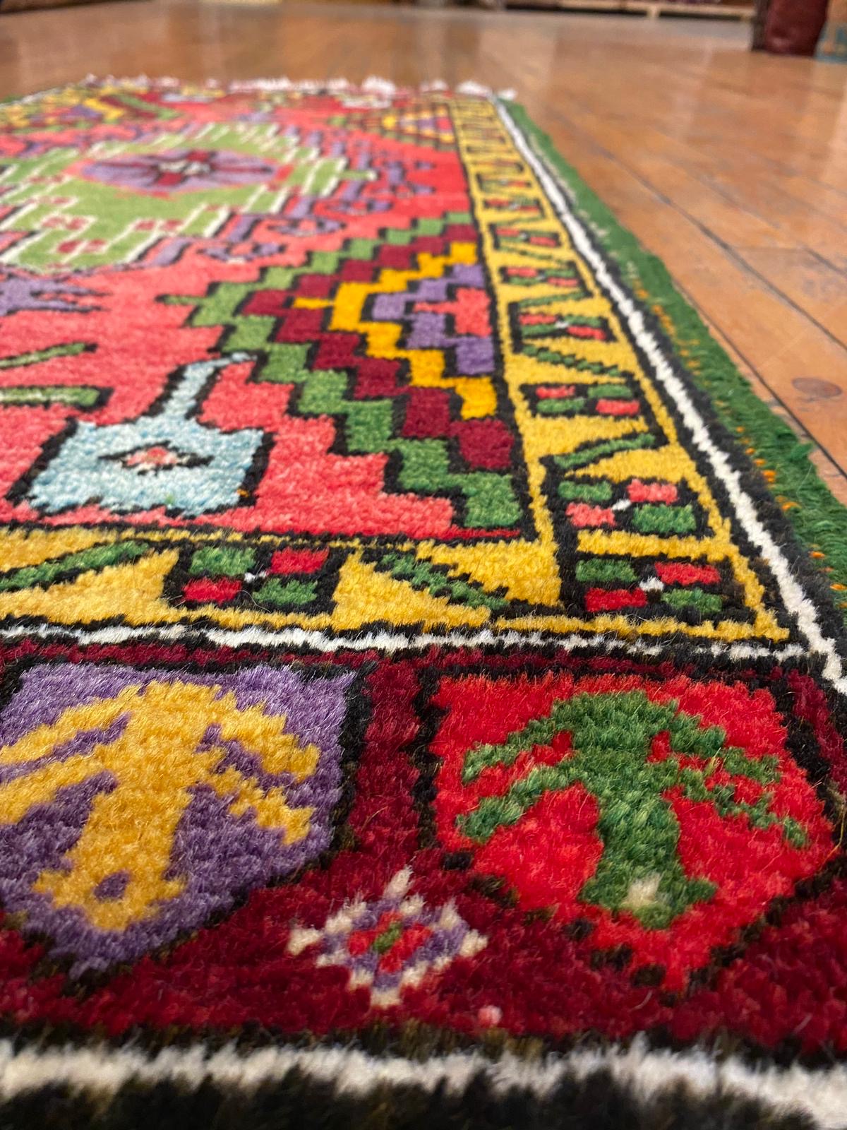 Authentic Tribal Turkish Kilim Rug 2x4 ft - Handwoven Vintage