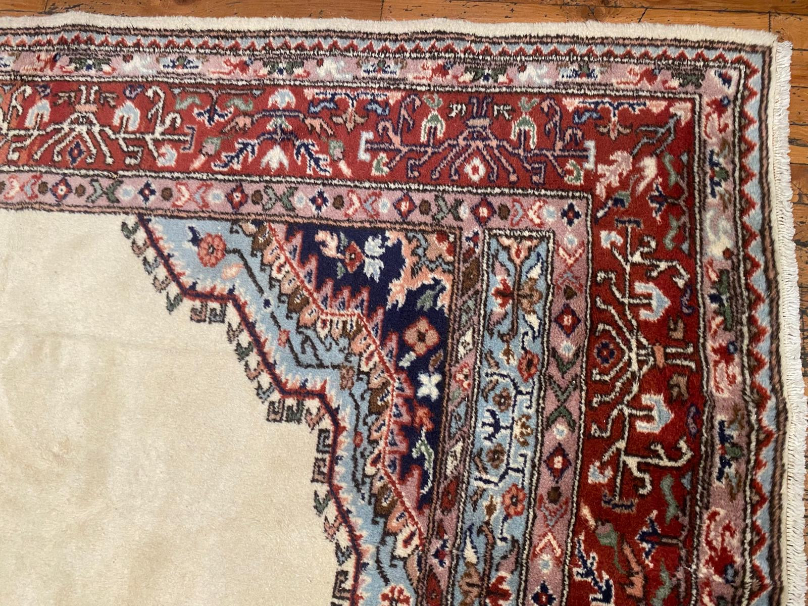 Beige Anatolian Handmade Area Carpet 7x10ft Cappadocia Rug Collection