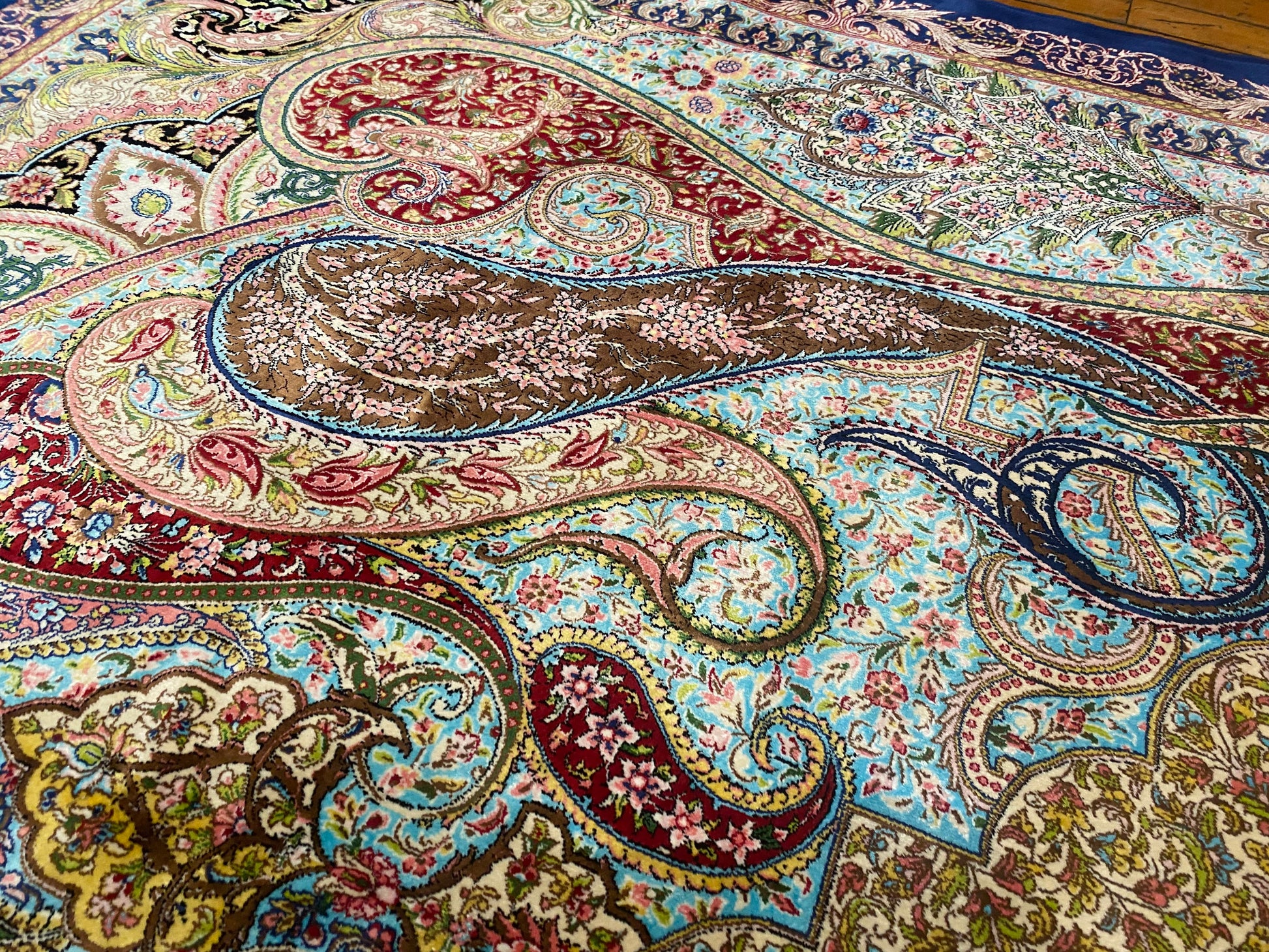 Luxury Turkish Silk Area Rug 4x8 ft - ADN Cappadocia Rug Collection