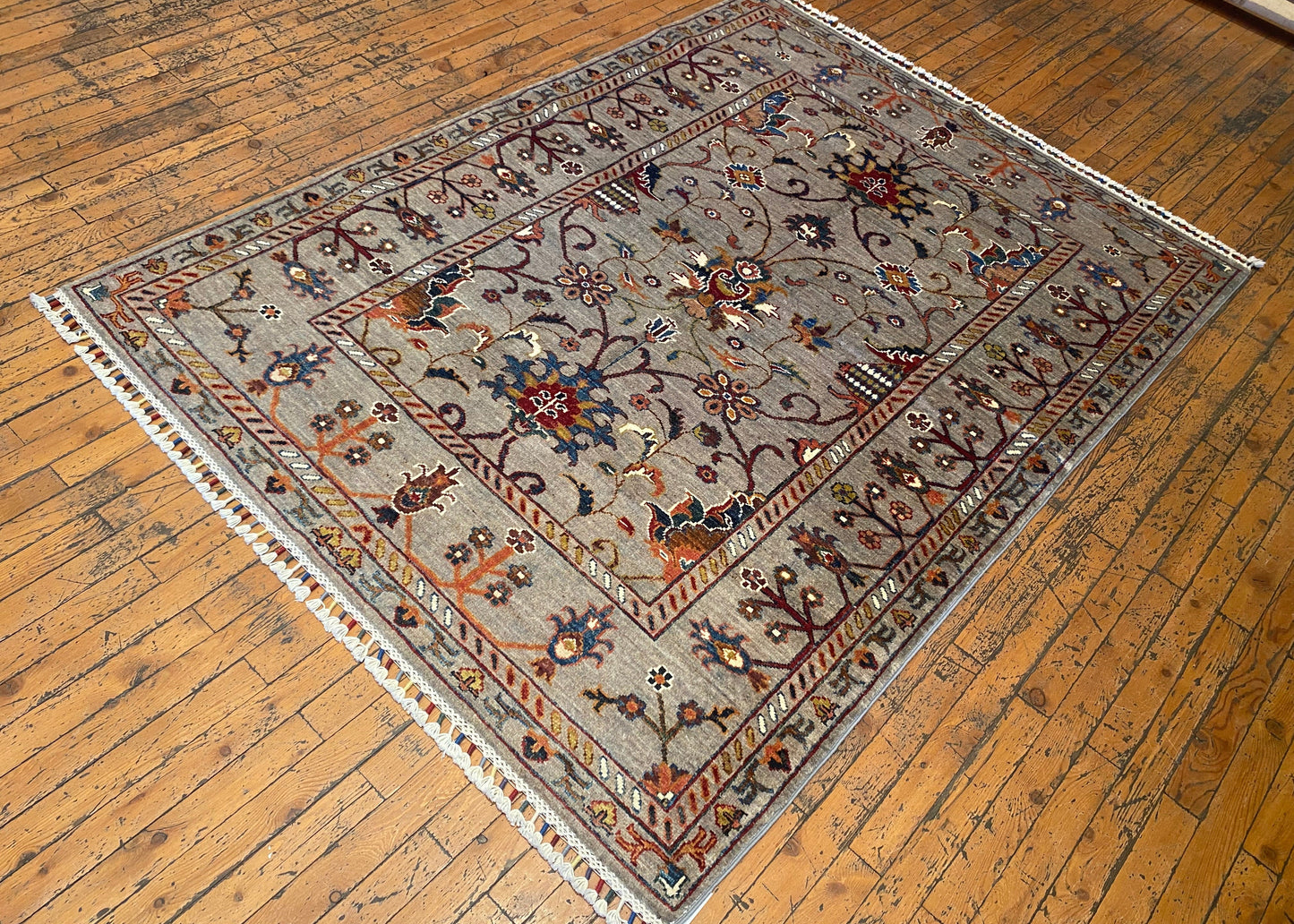 Floral Area Handmade Rug 4x6 ft - Premium Carpet Cappadocia Rug Collection