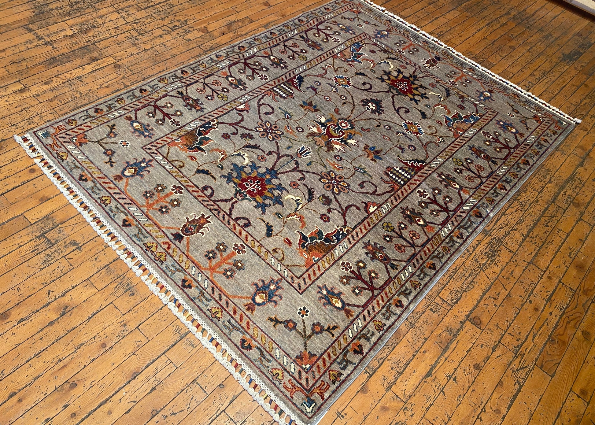 Floral Area Handmade Rug 4x6 ft - Premium Carpet Cappadocia Rug Collection