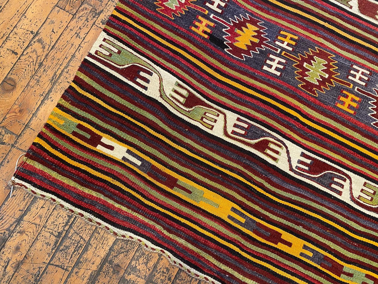 Nomadic Turkish Area Handmade Kilim Rug Cappadocia Rug Collection