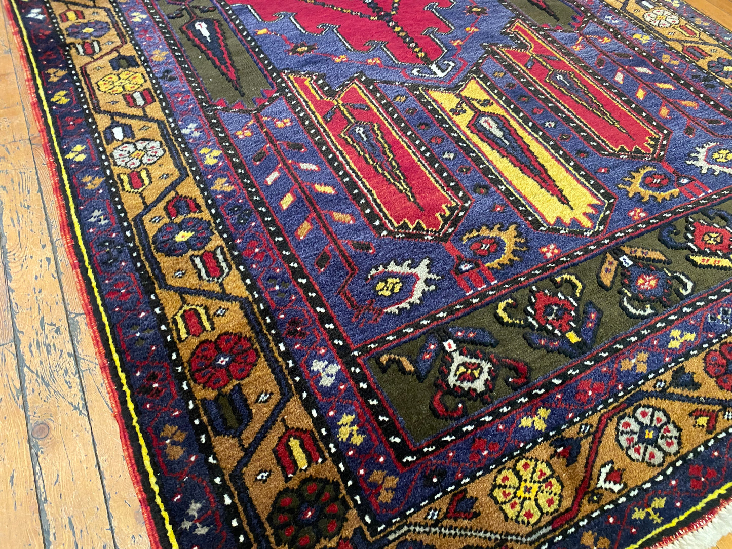 Traditional Handmade Turkish Cappadocia Prayer Rug 4x7ft