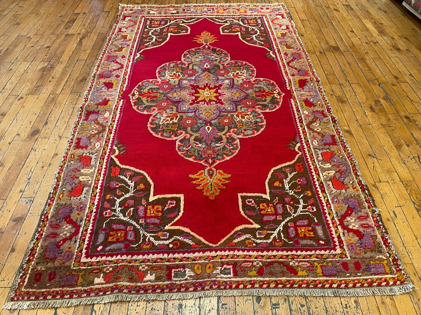 Anatolian Red Turkish Rug Cappadocia Rug Collection