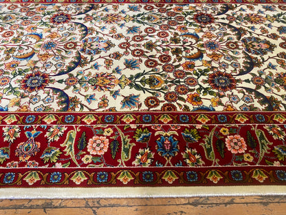 Hereke Silk Runner Rug 2x6 ft - Turkish Hallway Carpet ADN Cappadocia Rug Collection
