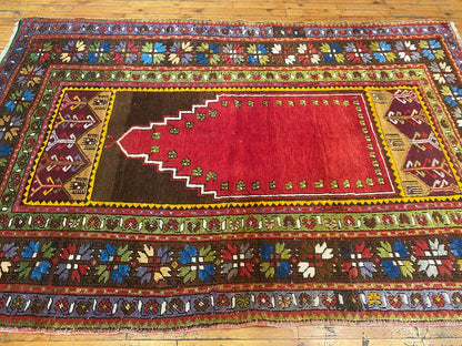Anatolian Natural Dye Perfect Condition Area Antique Rug Cappadocia Rug Collection