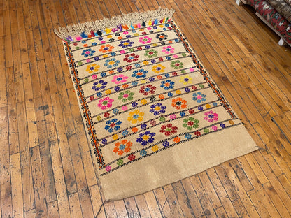 Turkish Handmade Cicim 3”x4” Cappadocia Rug Collection