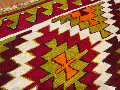 Colorful Wool Turkish Anatolian Kilim 3”x4” Cappadocia Rug Collection