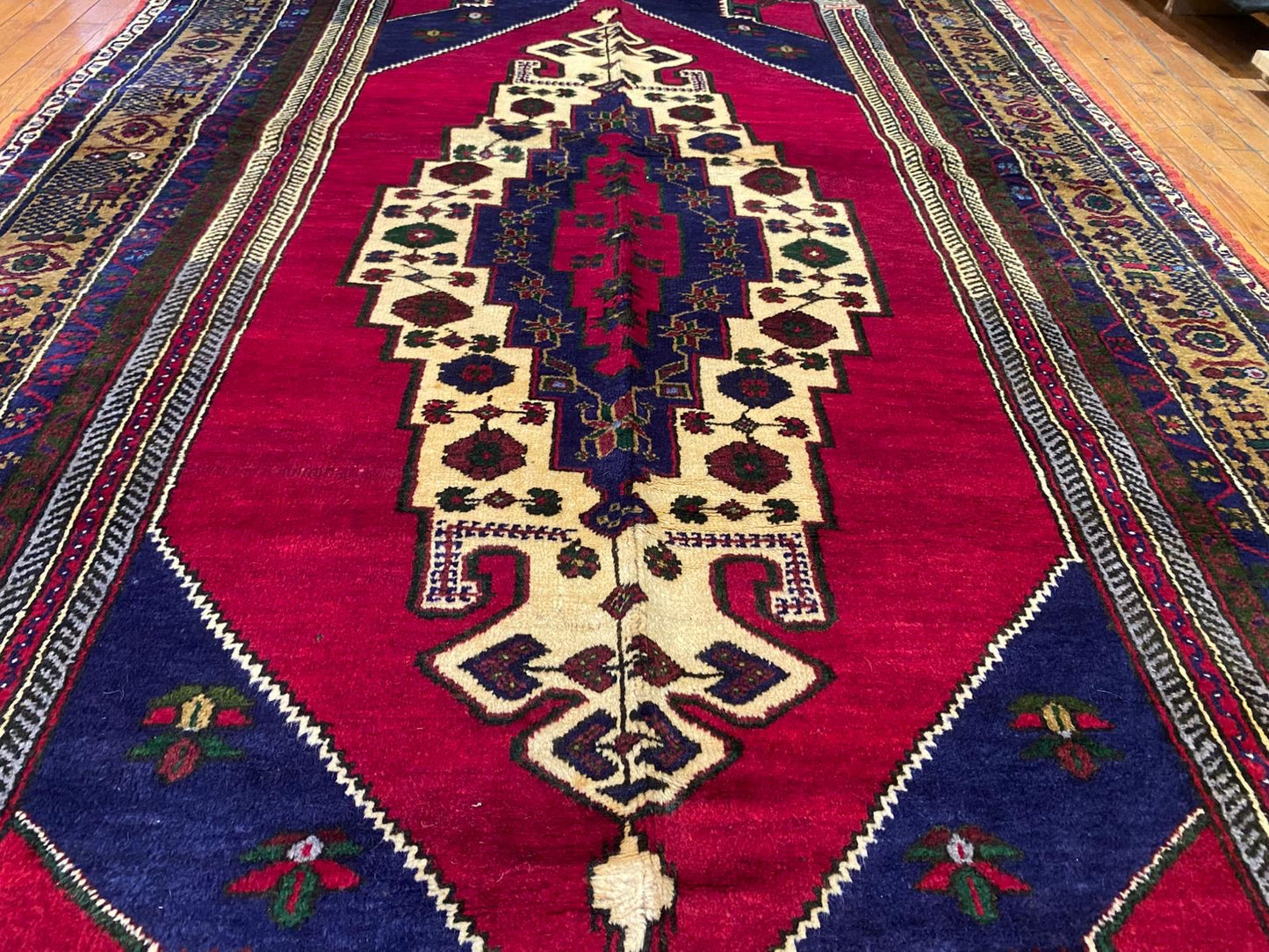 Vintage Turkish Cappadocia Carpet 5'3x9'5 - Handwoven Wool Area Rug