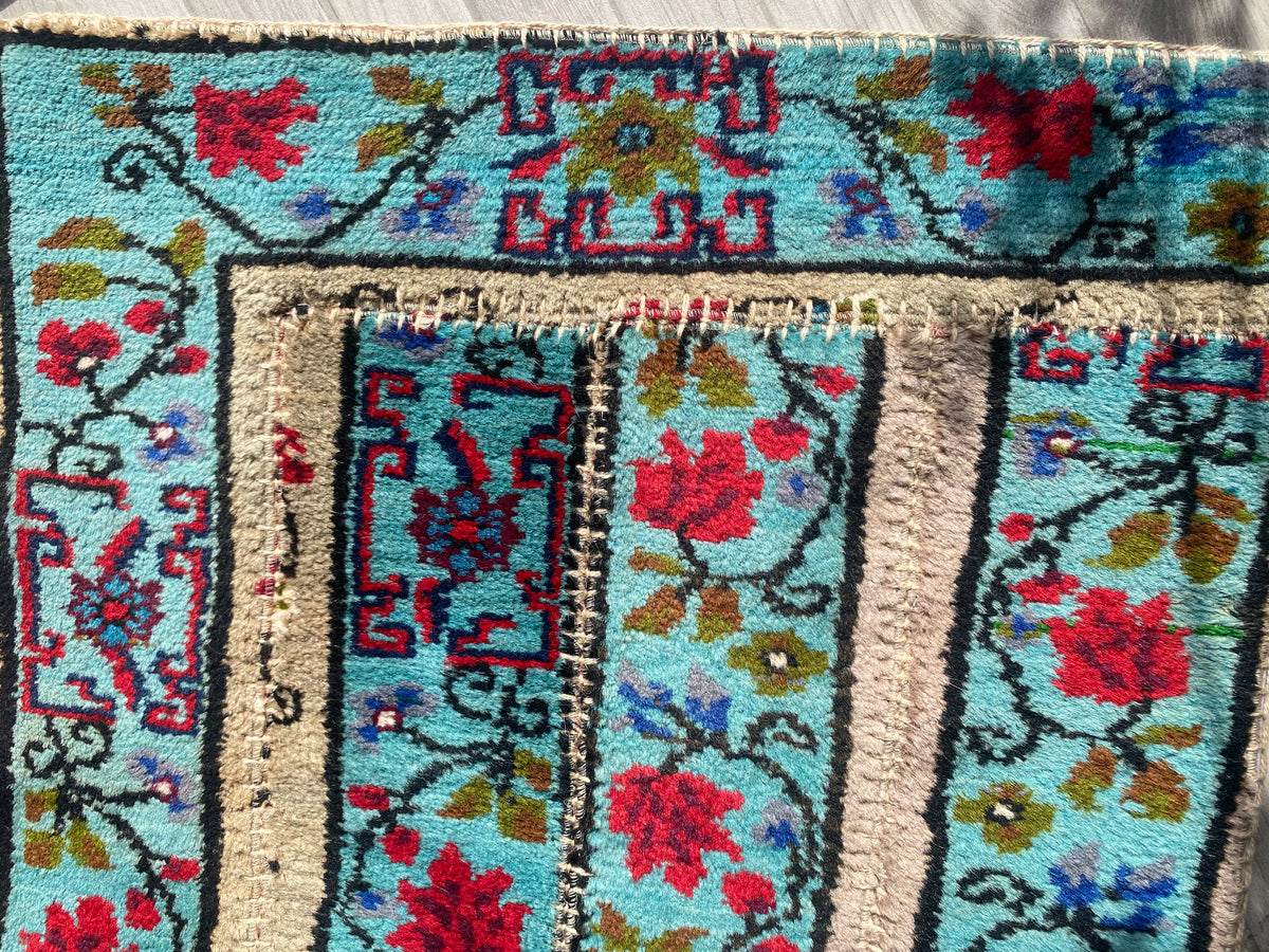 Colorful Turkish Patchwork Rug Cappadocia Rug Collection