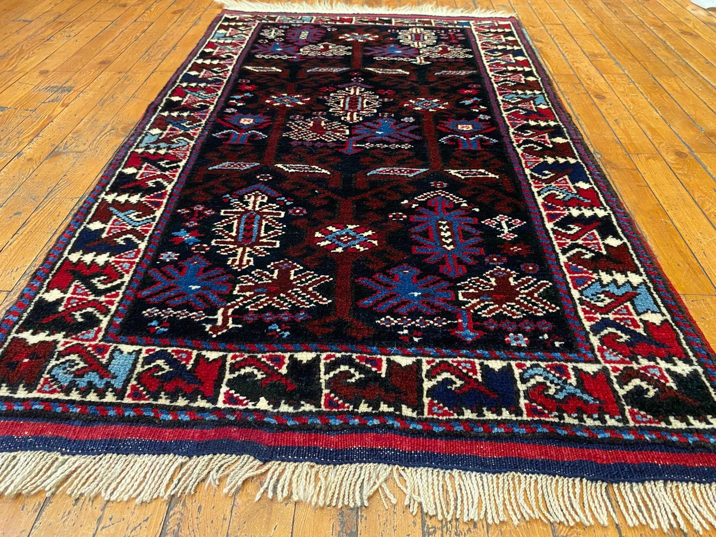 Small Bergama Handmade Carpet Cappadocia Rug Collection