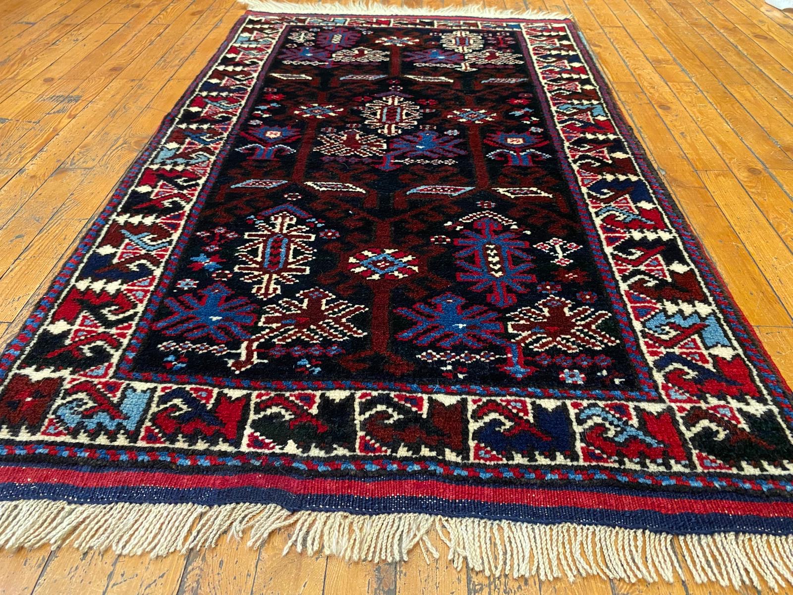 Small Bergama Handmade Carpet Cappadocia Rug Collection