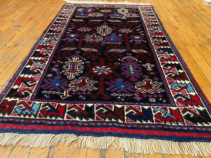 Small Bergama Handmade Carpet Cappadocia Rug Collection