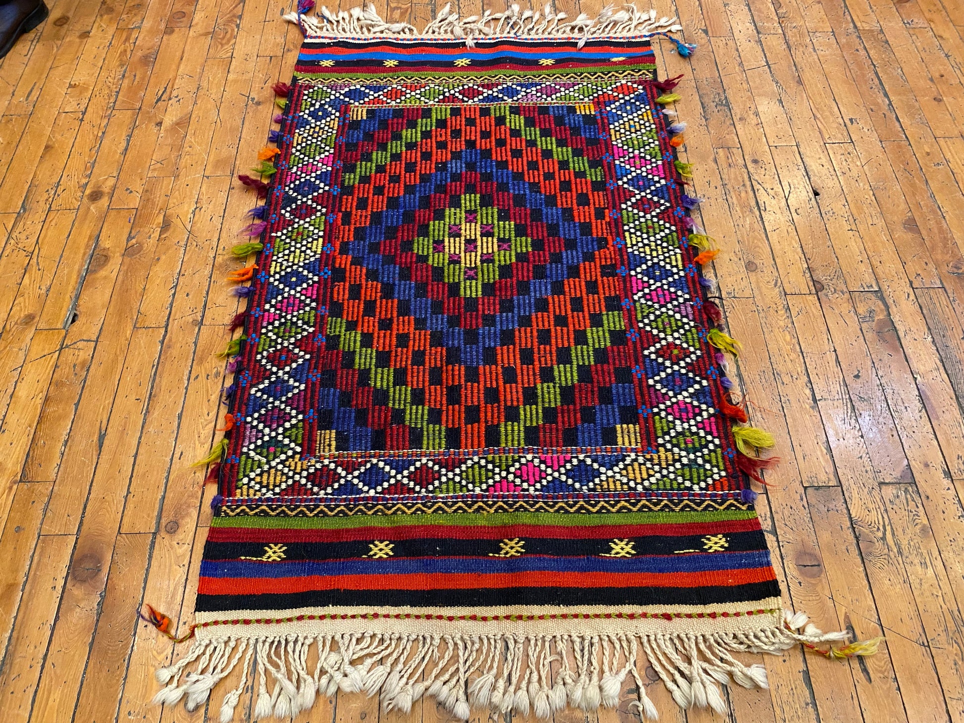 Small Anatolian Turkish Cicim kilim 2”x4” Cappadocia Rug Collection