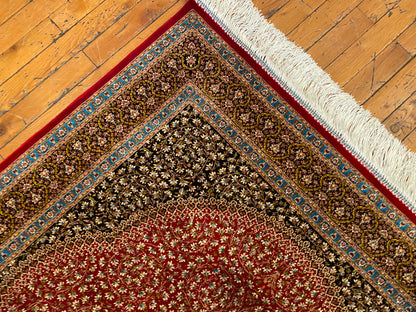Luxury Turkish Red Silk Rug - Premium Rug 3'2"x4'9" (100x150cm) Cappadocia Rug Collection