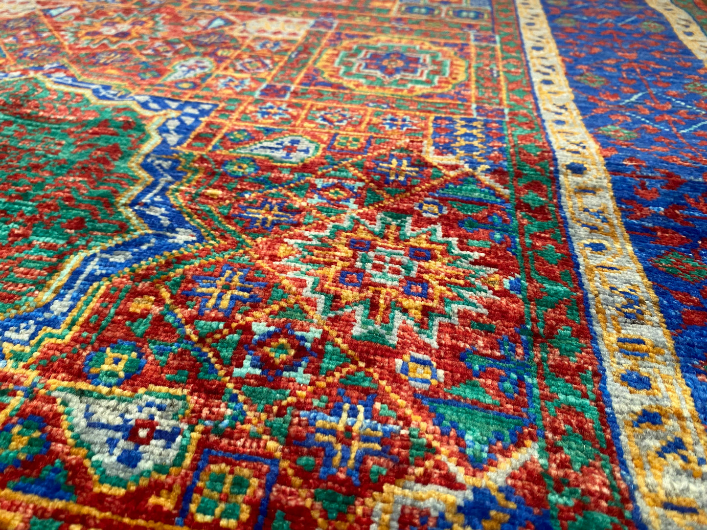 Luxury Design Mamluk Rug 4x6 ft | Handwoven Wool Carpet | Premium Oriental Rug Cappadocia Rug Collection