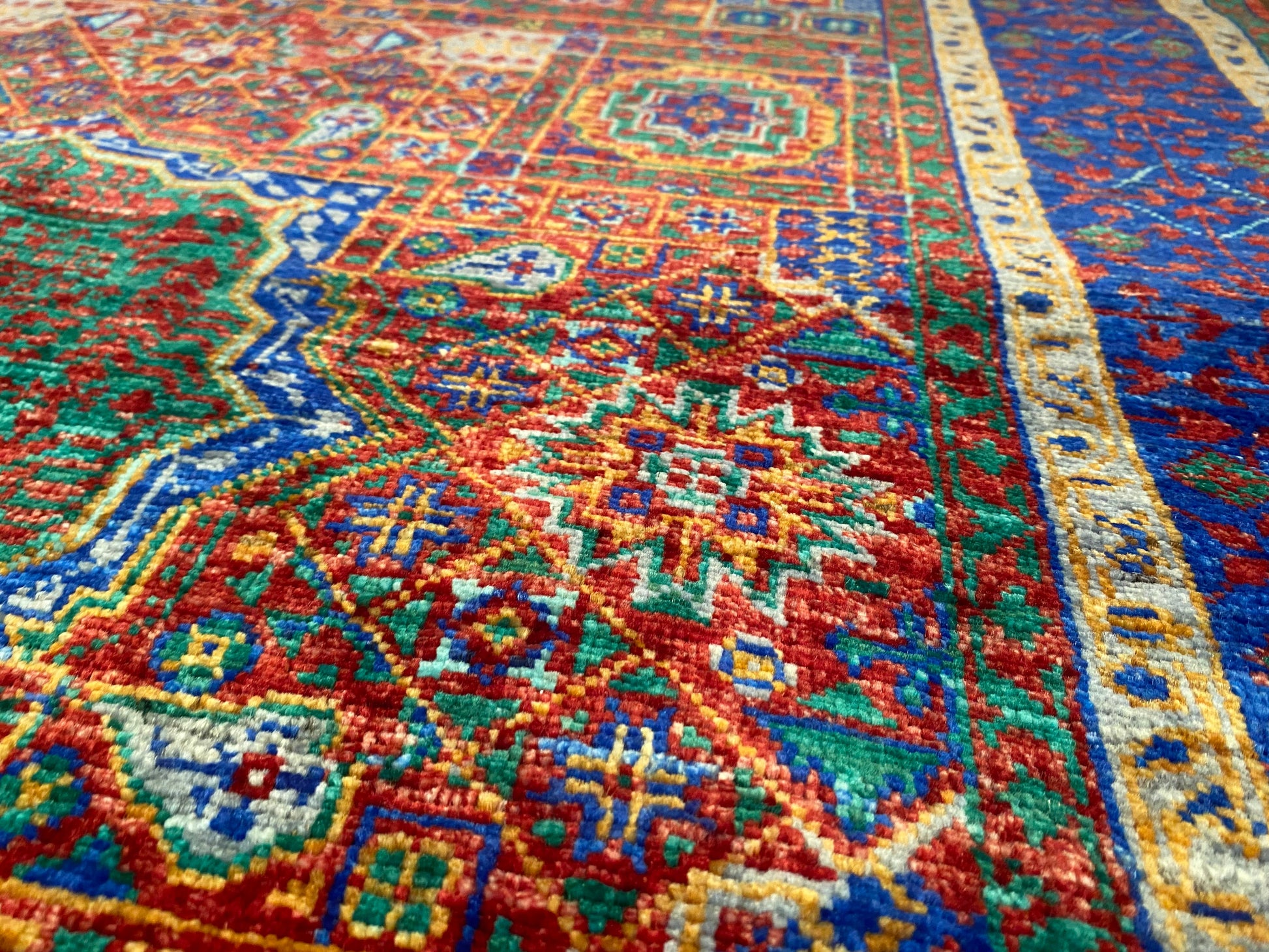 Luxury Design Mamluk Rug 4x6 ft | Handwoven Wool Carpet | Premium Oriental Rug Cappadocia Rug Collection