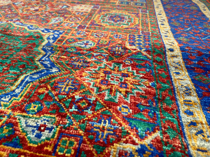 Luxury Design Mamluk Rug 4x6 ft | Handwoven Wool Carpet | Premium Oriental Rug Cappadocia Rug Collection