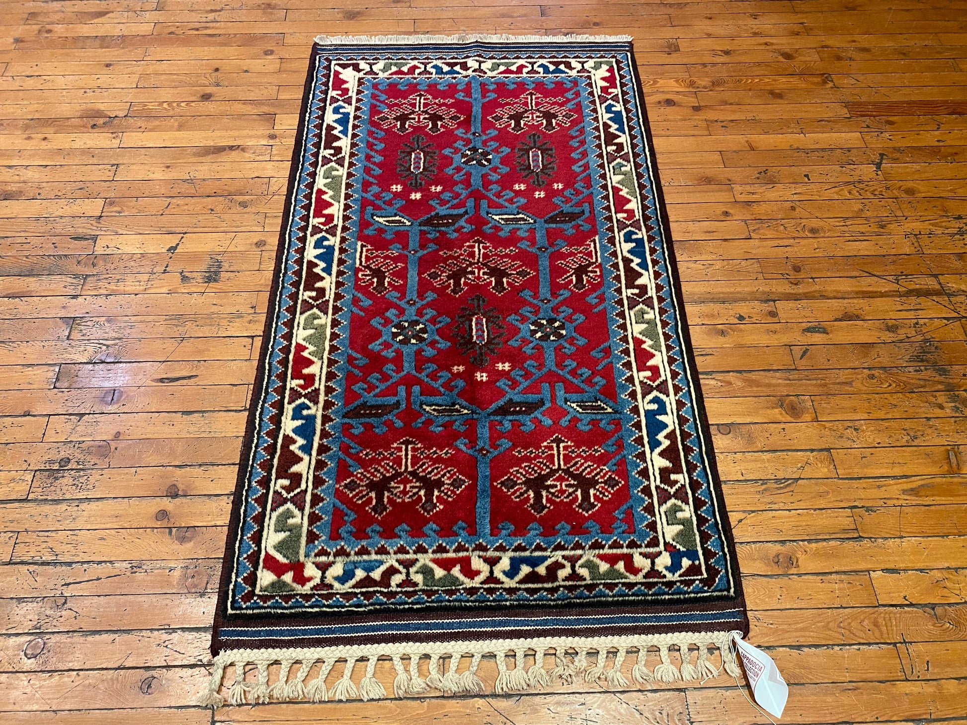 Anatolian Turkish Handmade Rug 2’8”x4’9” Cappadocia Rug Collection