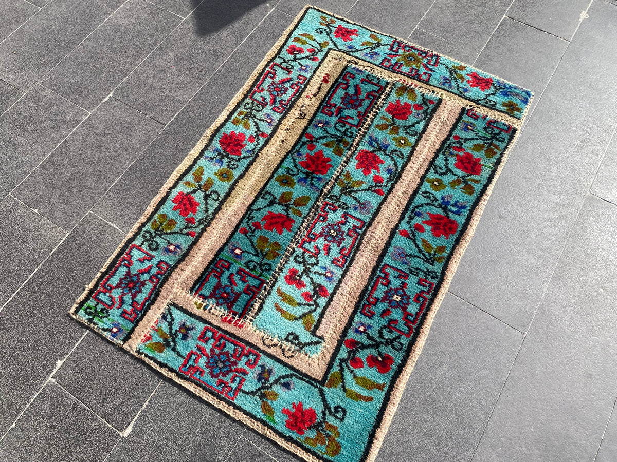 Colorful Turkish Patchwork Rug Cappadocia Rug Collection