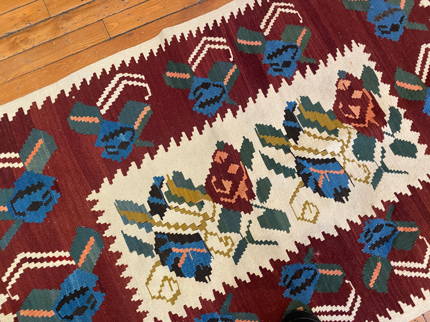 Handmade Cappadocia Kilim Rug 3x4ft - Authentic Turkish Flatweave