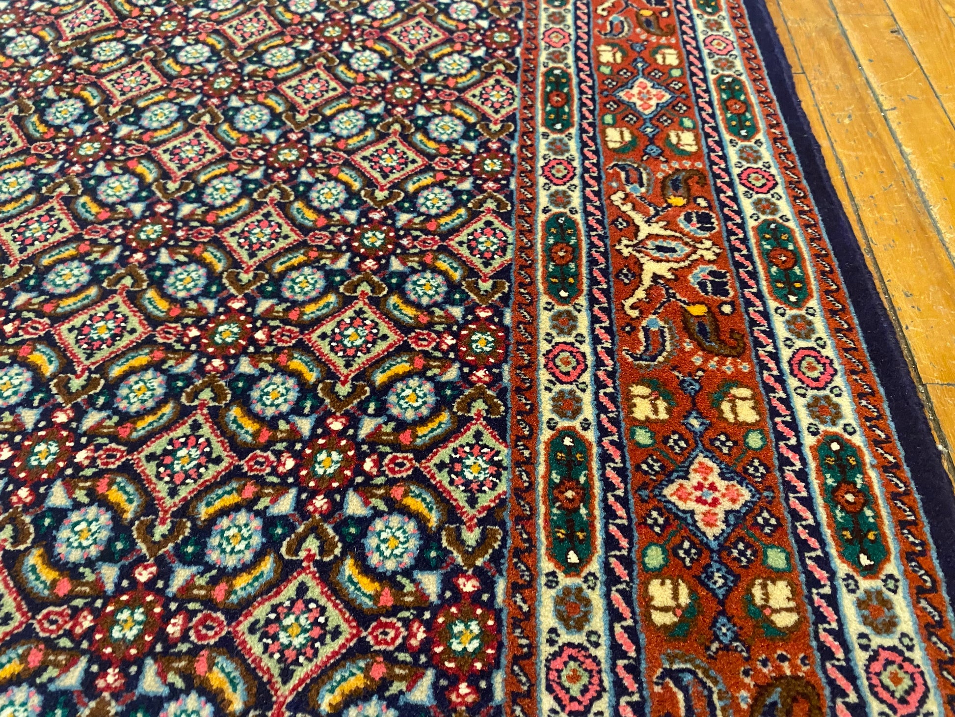 Hereke Square Rug 4x4 ft - Handwoven Turkish Carpet Premium Quality Cappadocia Rug Collection