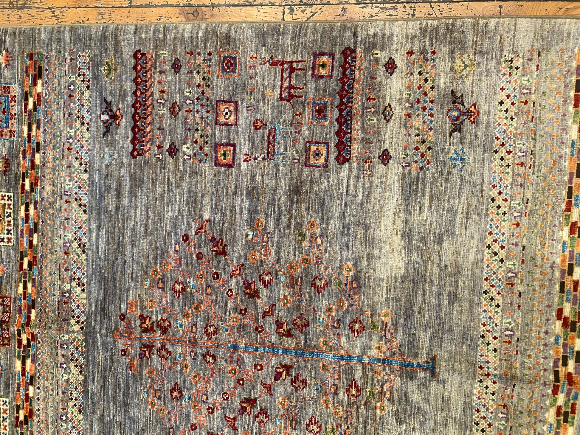Gabbeh Rug 4x6 ft - Handwoven Wool Tribal Carpet 127x186cm Cappadocia Rug Collection