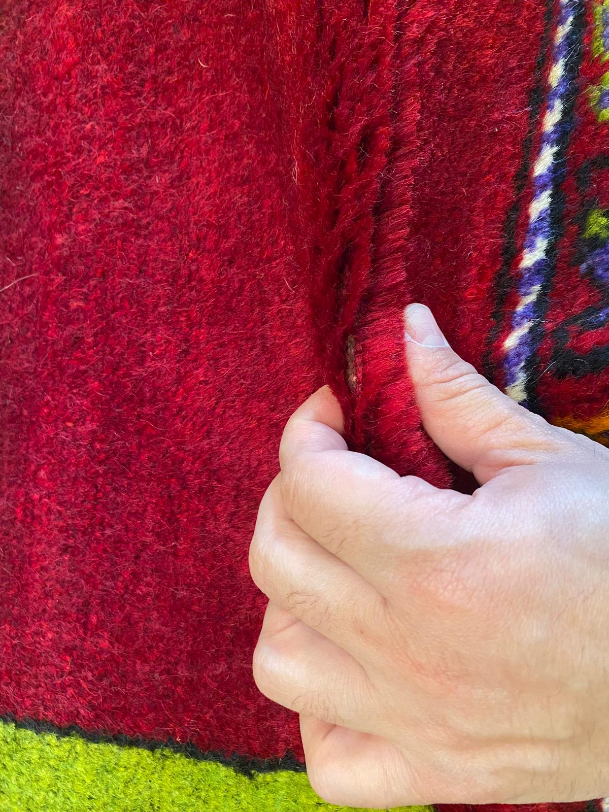 Green Anatolian Handmade Rug Cappadocia Rug Collection