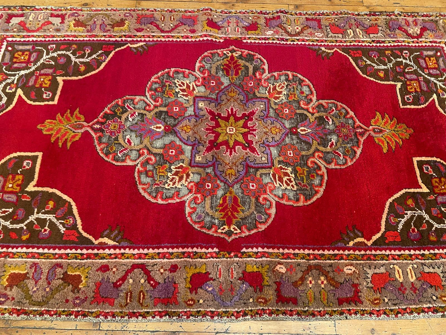 Anatolian Red Turkish Rug Cappadocia Rug Collection